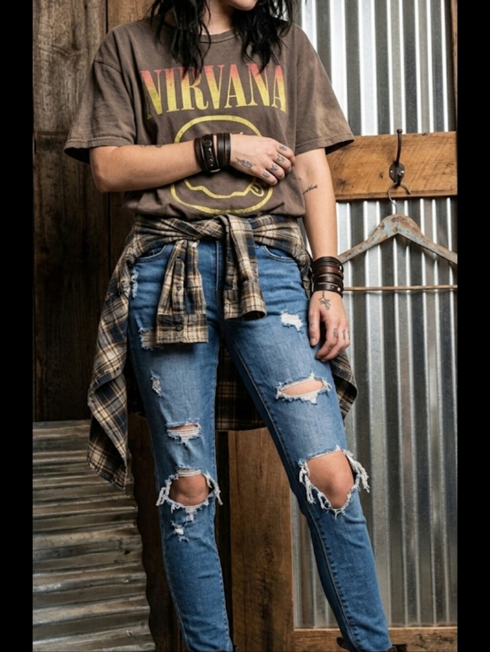 Garage Distressed Jeans Jr Sz 3 Holey